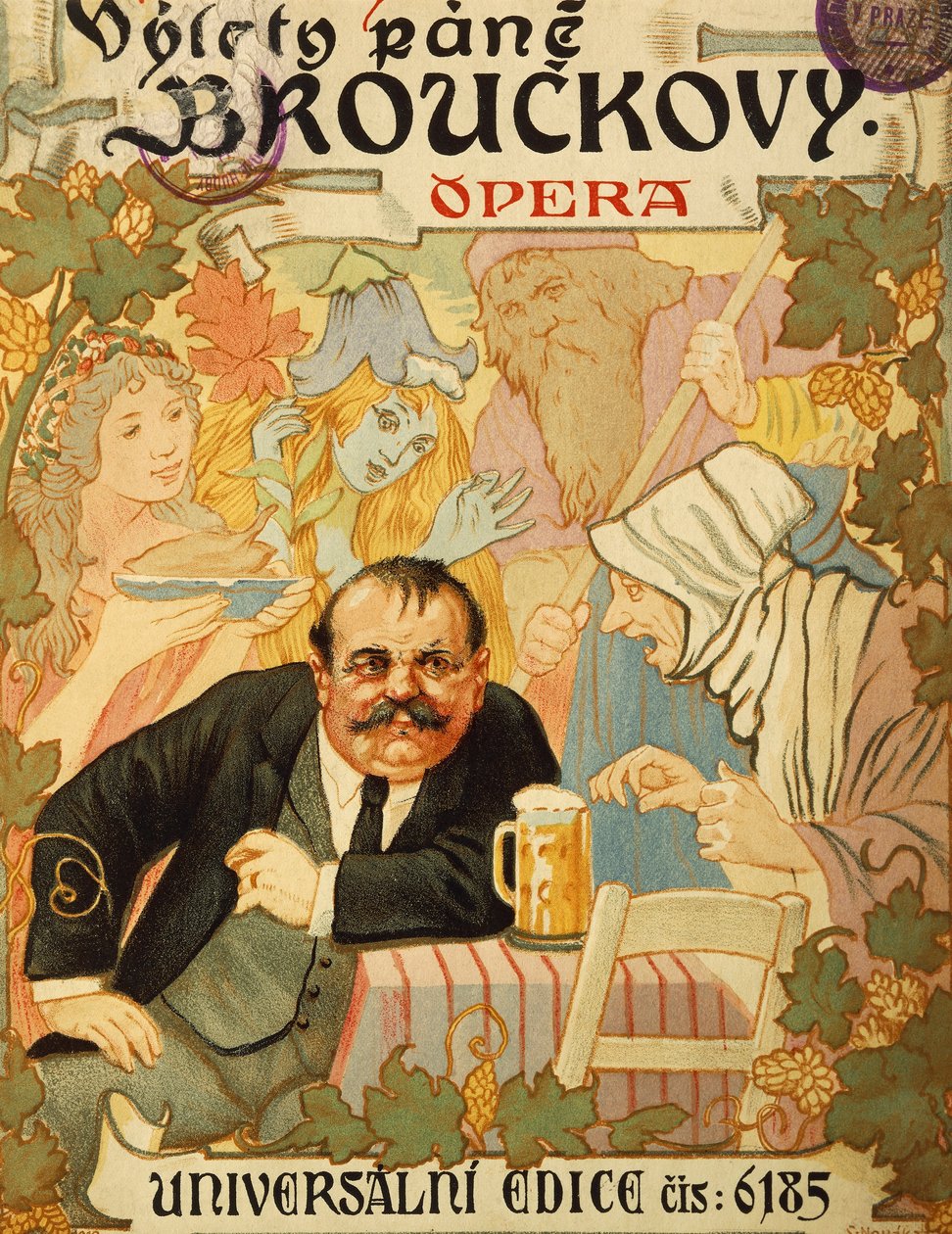 Pagina del titolo di Vylety pane Brouckovy di Leos Janacek da Leos Janacek