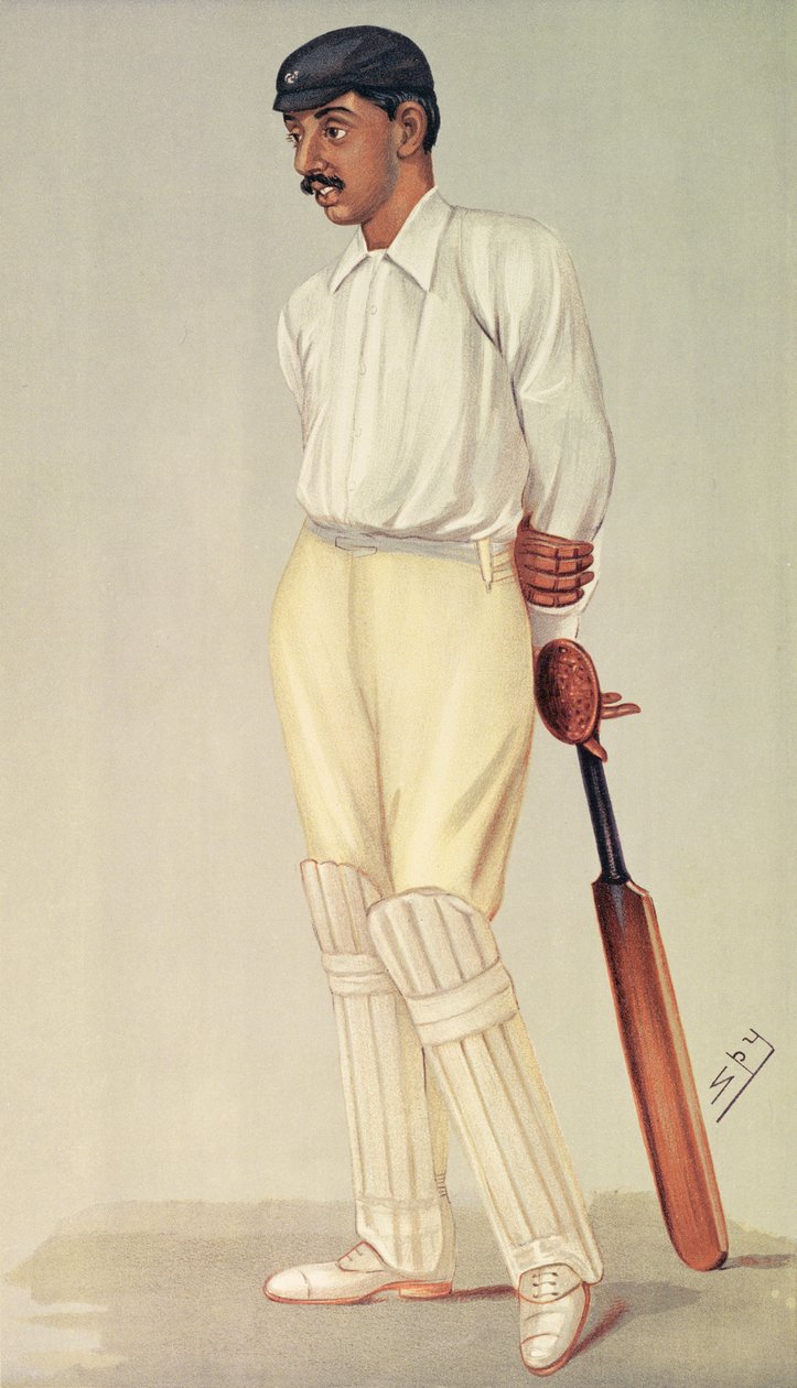 Principe Ranjitsinghi, caricatura di Spy, pub. da Vincent Brookes Day & Son, c.1895 da Leslie Matthew Ward