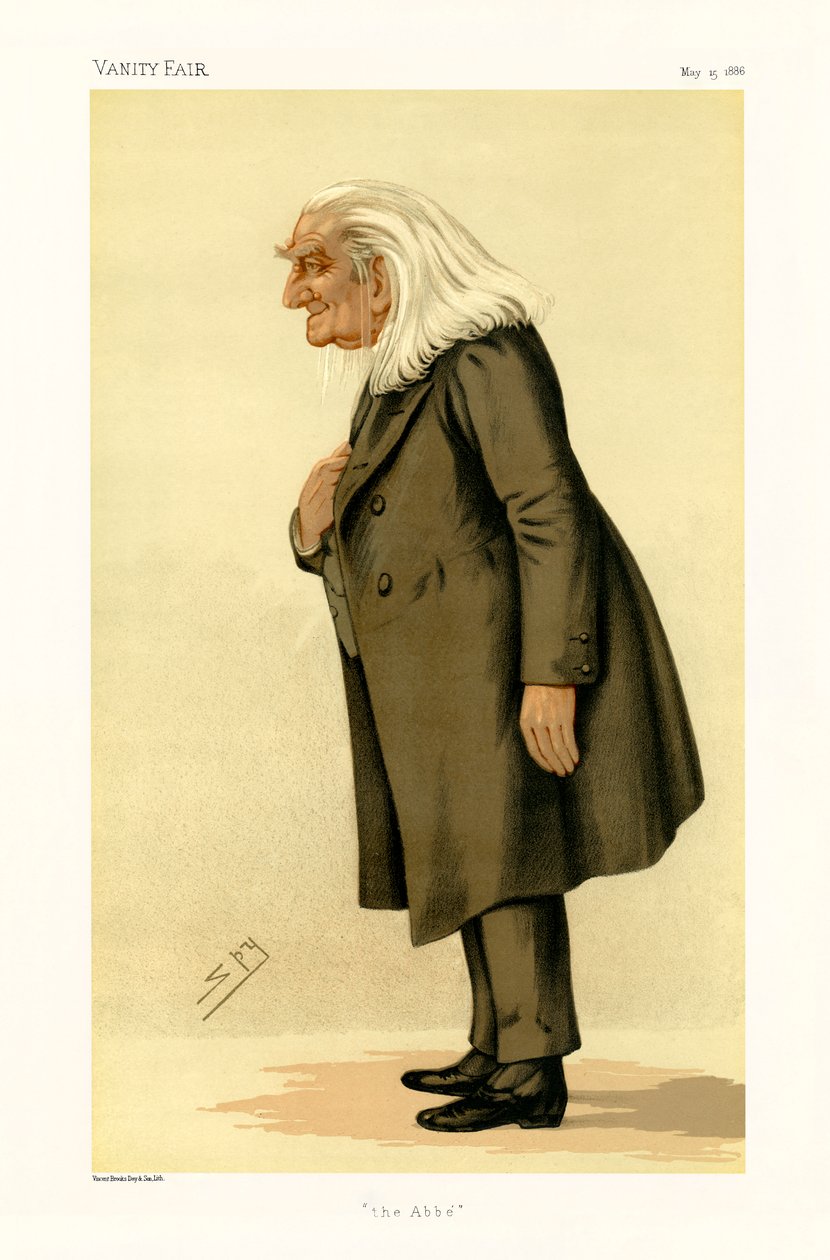 Franz Liszt - ritratto in piedi da Leslie Matthew (1851 1922) Ward