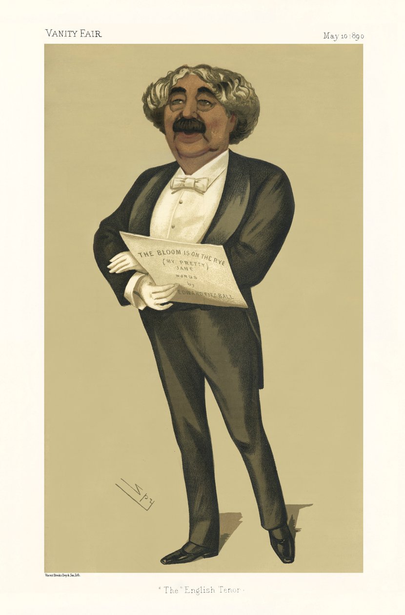 John Sims Reeves - ritratto in piedi da Leslie Matthew (1851 1922) Ward