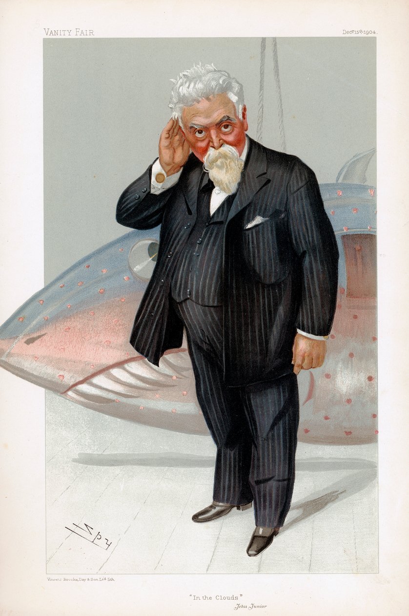 Hiram Stevens Maxim, inventore e ingegnere britannico di origine americana, 1904 da Leslie Matthew Ward