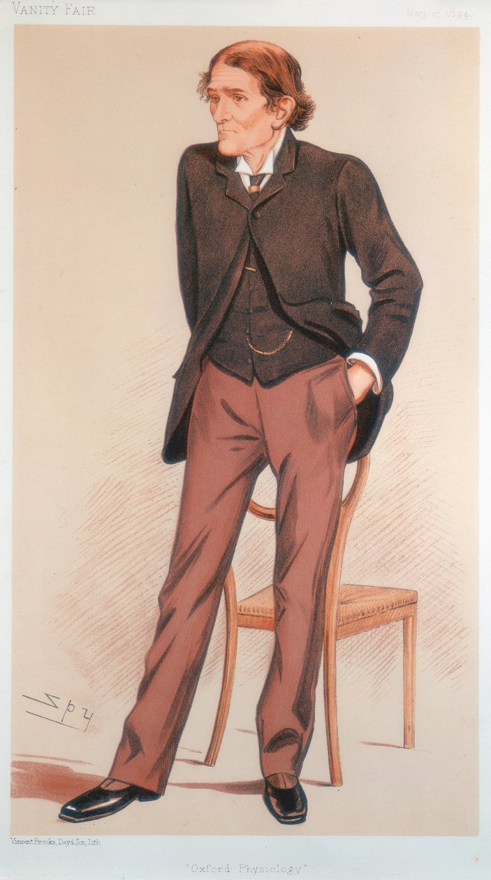 John Scott Burdon-Sanderson, fisiologo britannico, 1894 da Leslie Matthew Ward