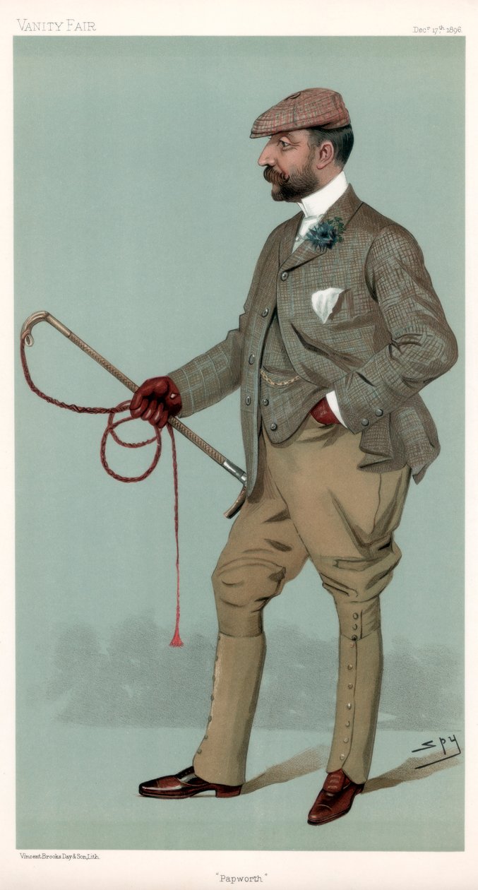 Papworth, Ernest Terah Hooley, finanziere britannico, 1896 da Leslie Matthew Ward