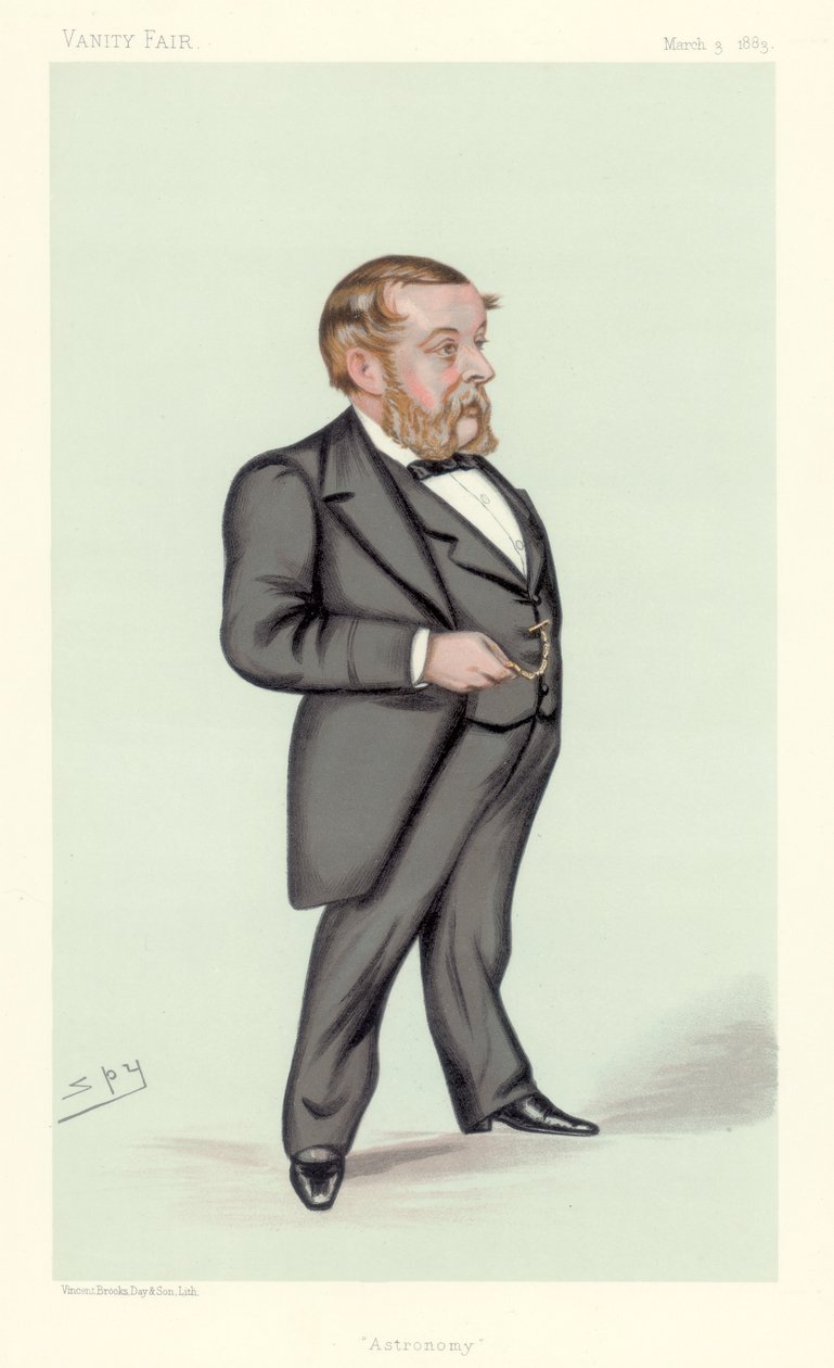 Richard Anthony Proctor, astronomo inglese, matematico e scrittore di scienza popolare, 1883 da Leslie Matthew Ward