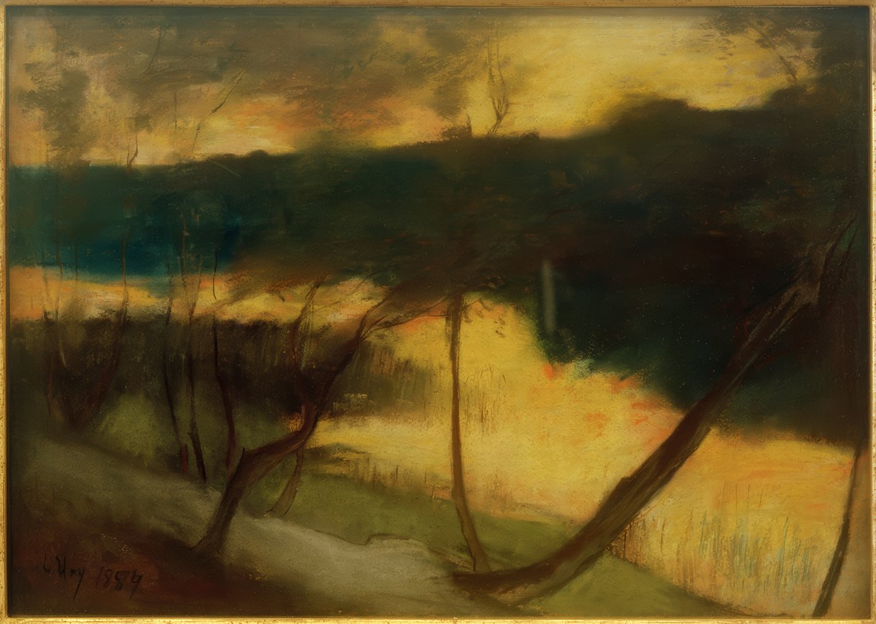 Paesaggio fluviale - atmosfera serale da Lesser Ury