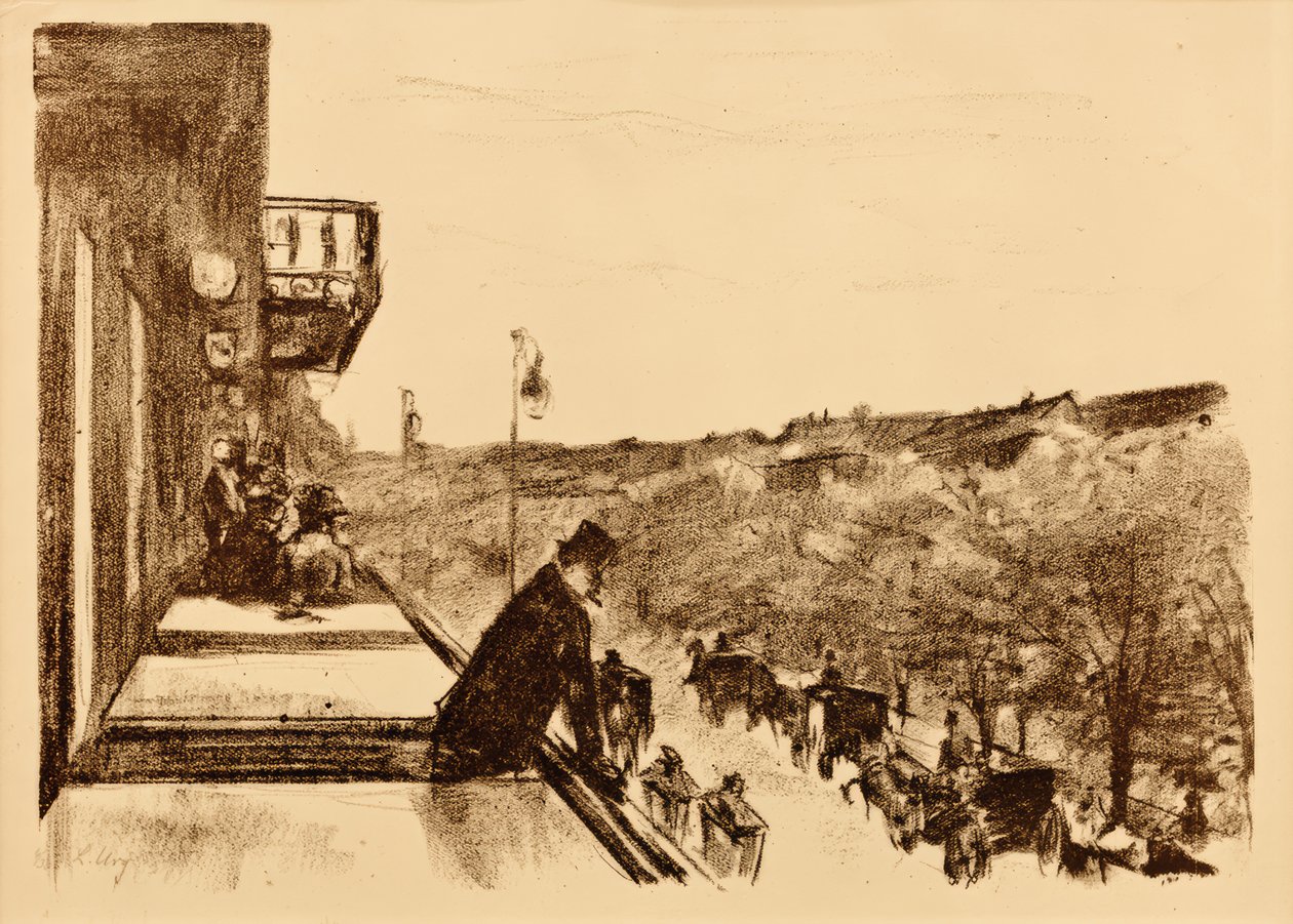 Terrazza del caffè Unter den Linden da Lesser Ury