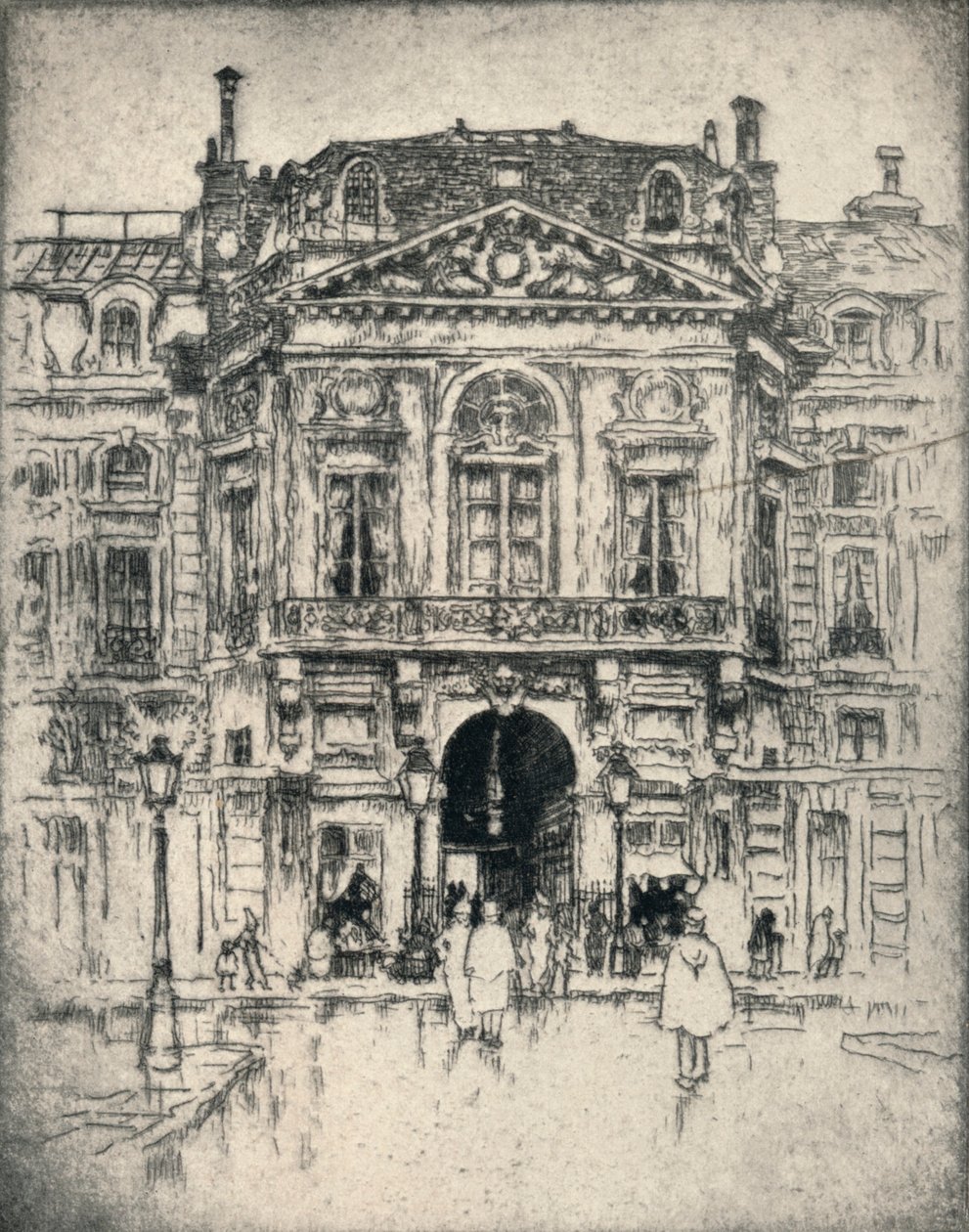 La Porte de Valois, Palais-Royal, 1915 da Lester George Hornby