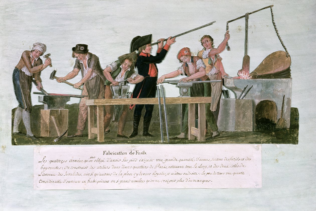 Officina dei fabbricanti di fucili da Lesueur Brothers