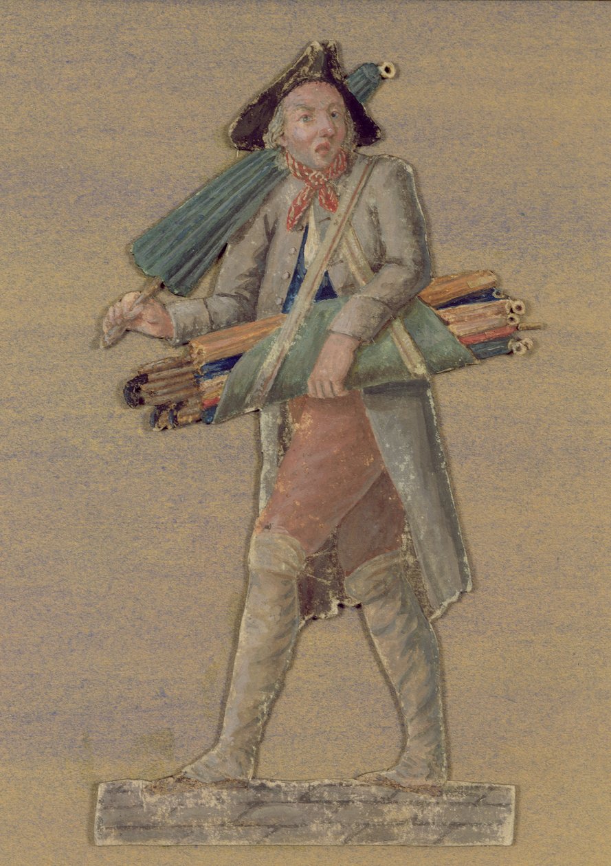 Il venditore di ombrelli da Lesueur Brothers