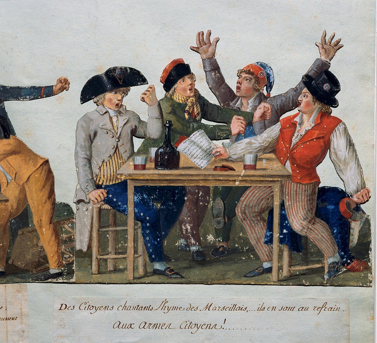 Rivoluzione francese: Cittadini che cantano l