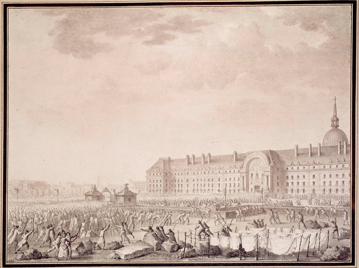 Rivoluzione francese: presa delle armi agli Invalides il 14/07/1789 da Lesueur Brothers
