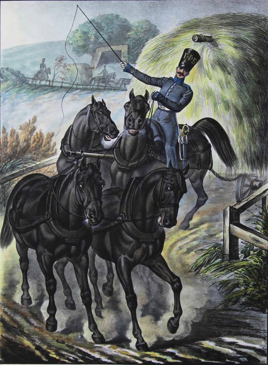 Soldato della Brigata del Treno di Rifornimento delle Guardie, 1829 da Lev Alexandrovich Belousov