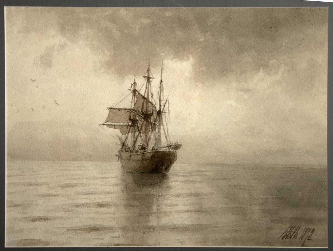 Nave a vela, 1892 da Lev Felixovich Lagorio