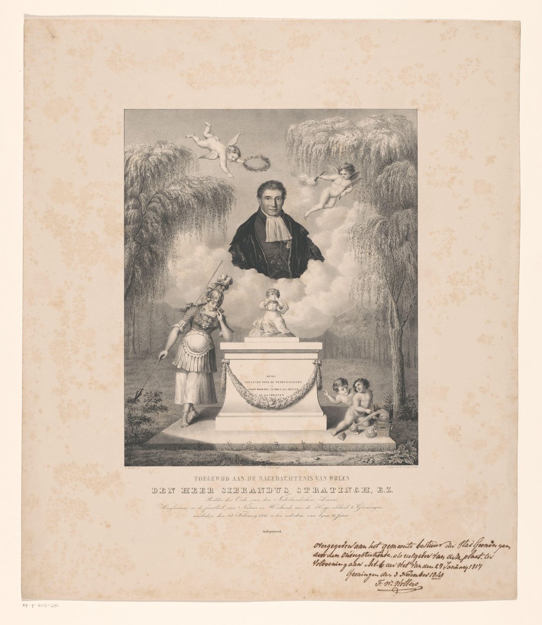 Ritratto di Sibrandus Stratingh da Levi Michiel Bendix