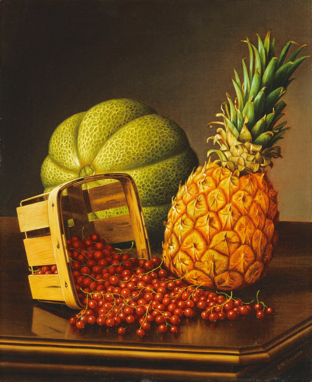 Natura morta da tavolo con frutta da Levi Wells Prentice