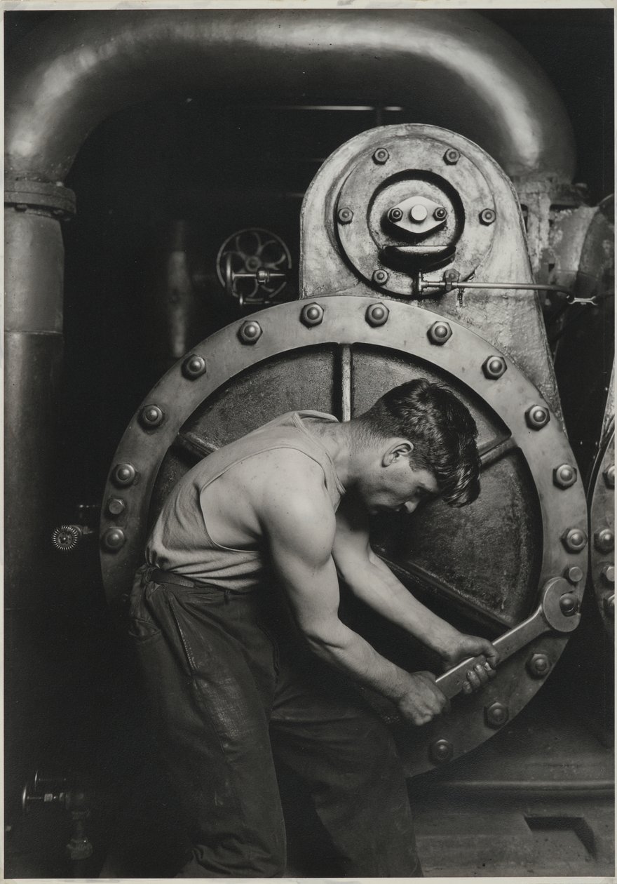 Power House Mechanic, 1925 da Lewis Wickes Hine