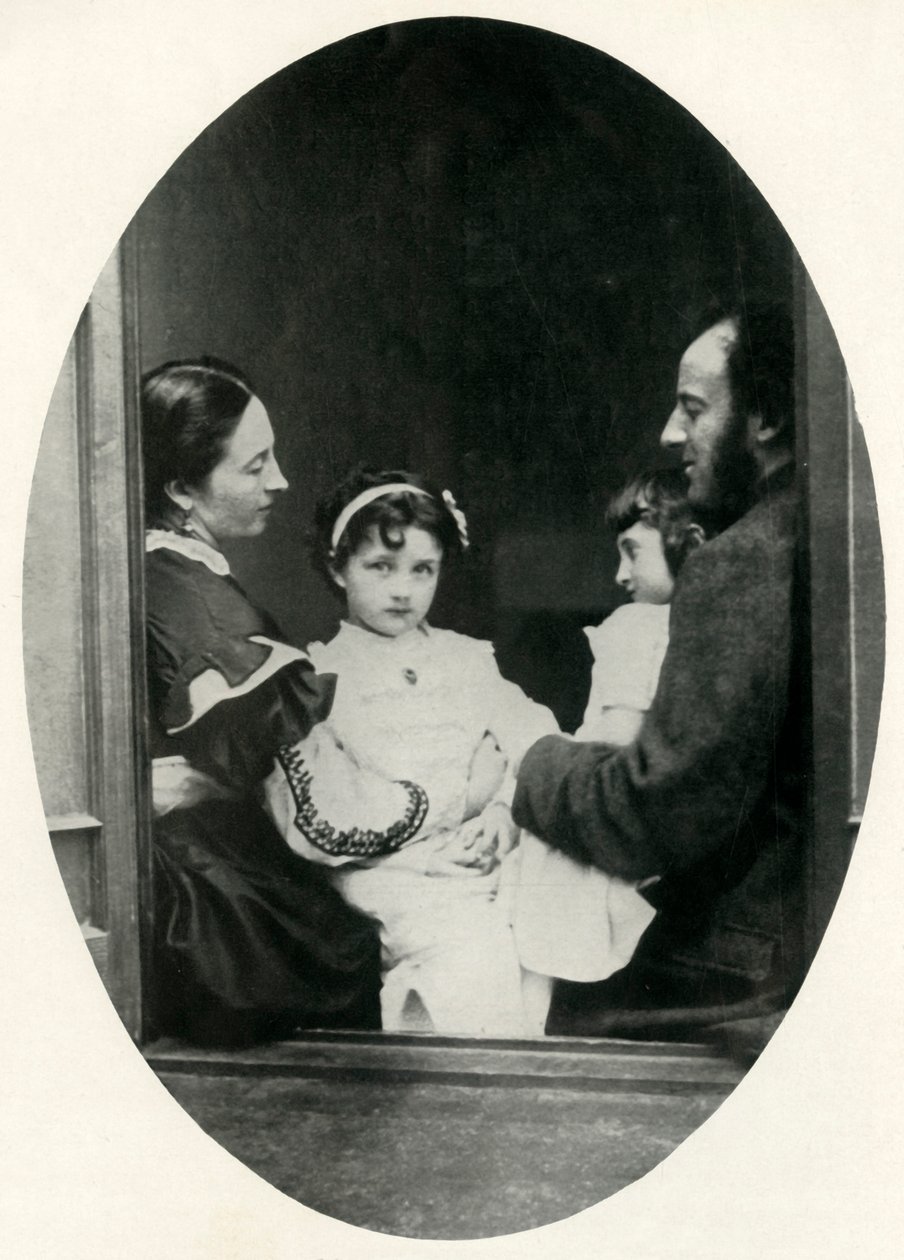 Effie Gray, John Everett Millais, e le loro figlie Effie e Mary, 21 luglio 1865, 1948 da Lewis Carroll