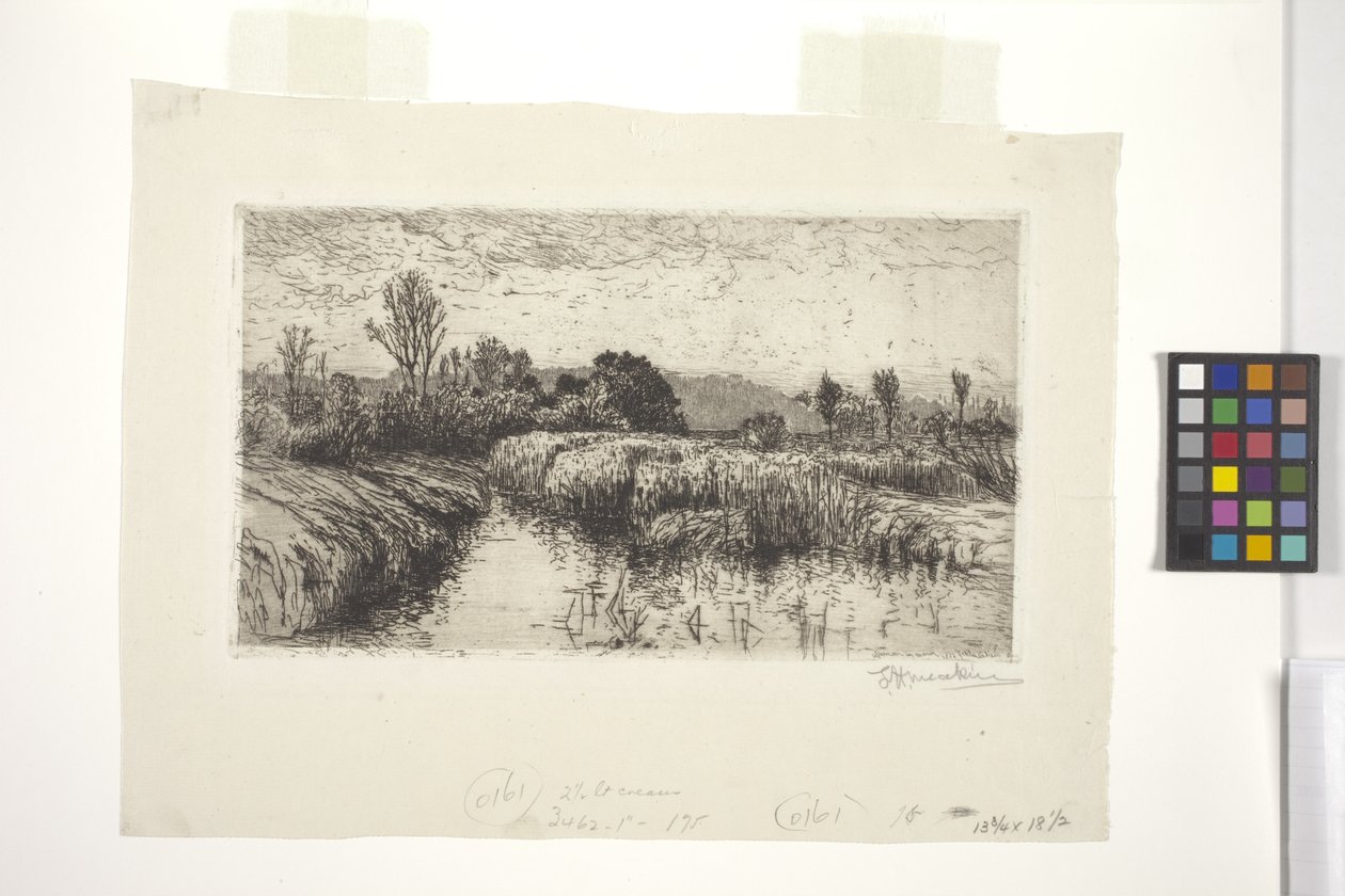 Pomeriggio di Marzo, Schleissheim, Baviera da Lewis Henry Meakin
