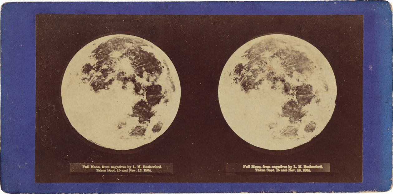 "Luna piena", 1864 (foto) da Lewis M. Rutherford