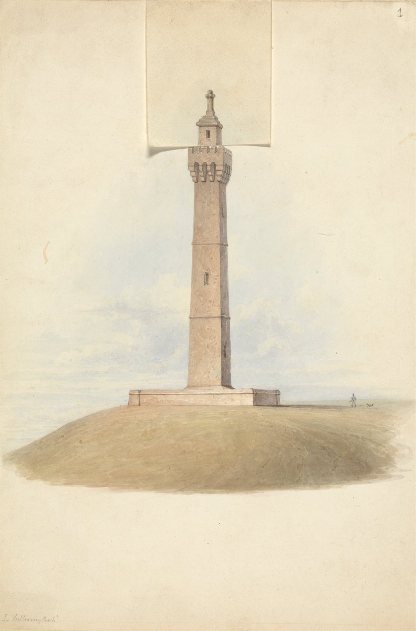 Varianti di design per il Monumento Somerset: Elevazione da Lewis Vulliamy