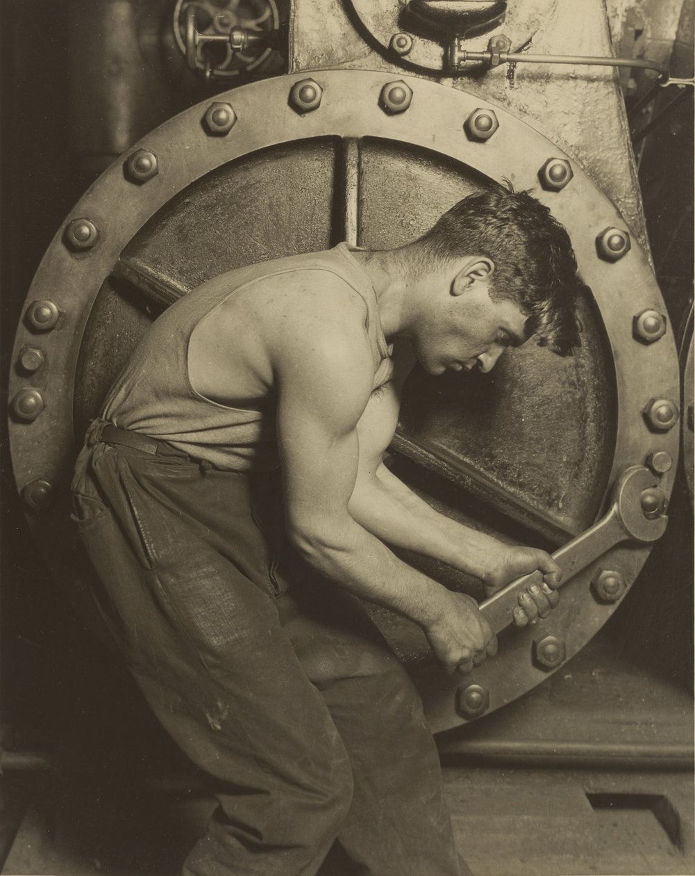Meccanico e pompa a vapore da Lewis W. Hine