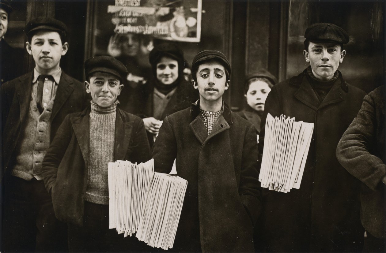 Venditori di giornali di Hartford da Lewis Wickes Hine