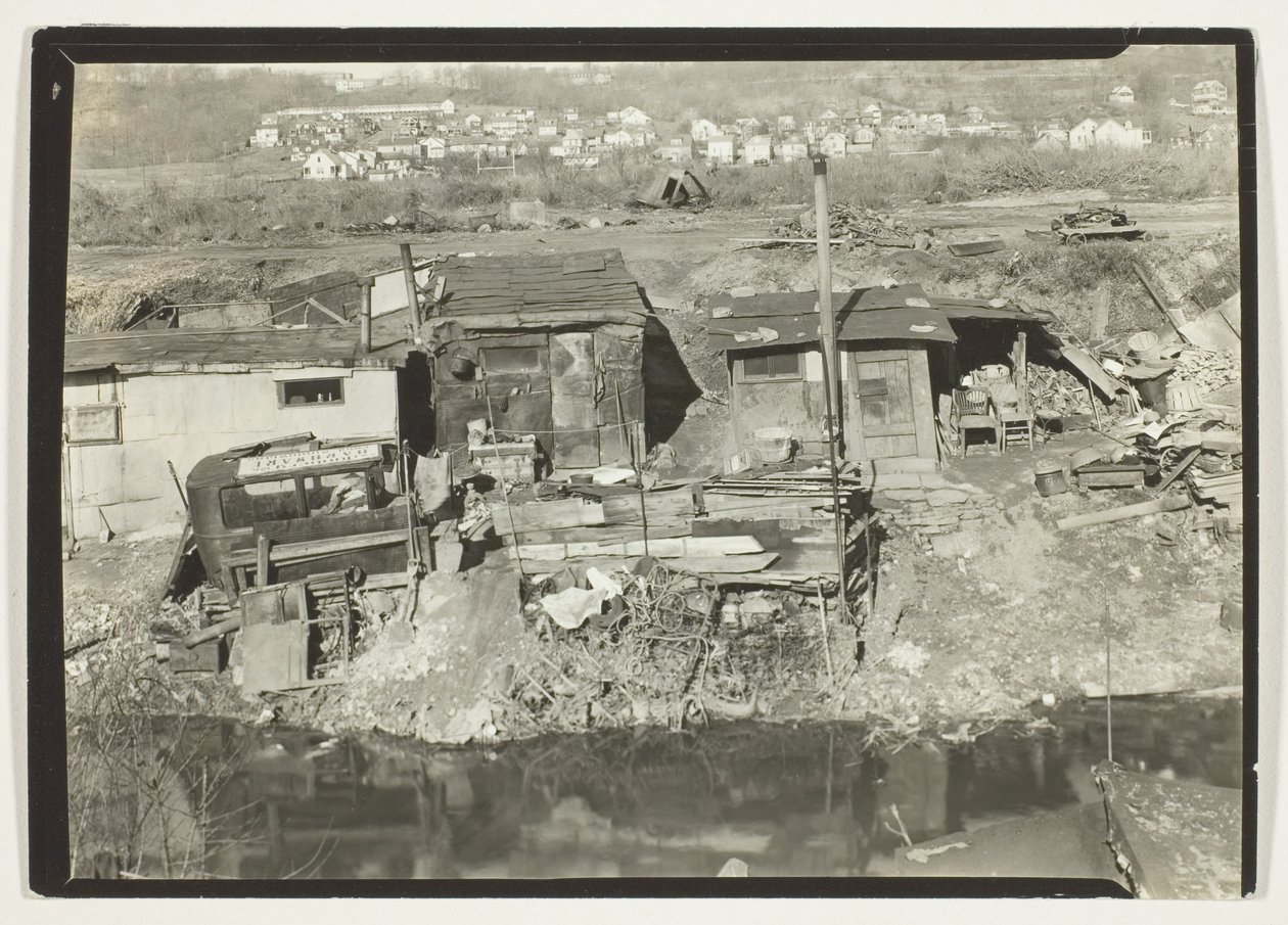Quartiere abitativo di "Out-Of-Works" a Patterson, New Jersey da Lewis Wickes Hine