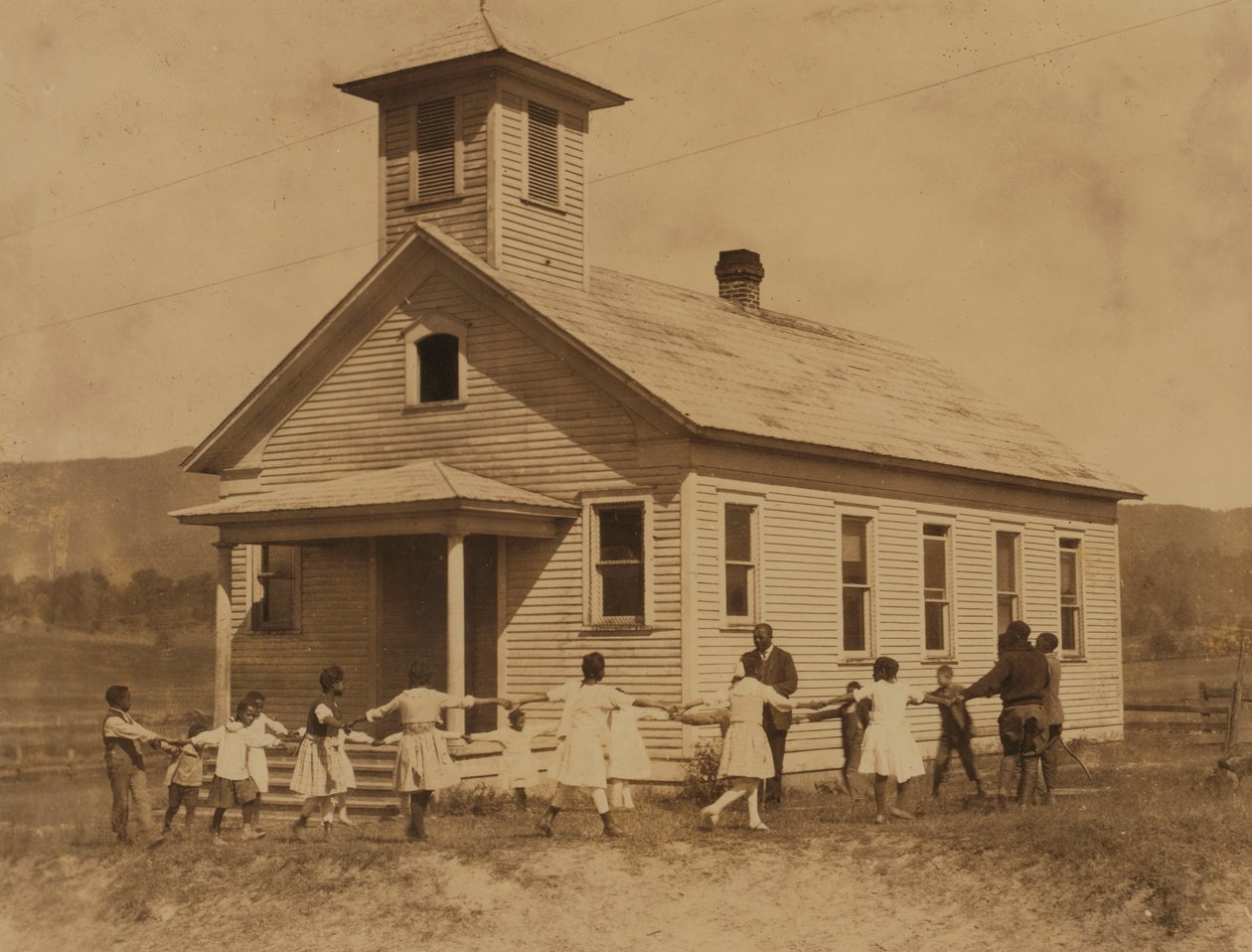 Pleasant Green School - scuola di colore con una sola aula vicino a Marlinton, W. Va. 1921 (foto) da Lewis Wickes Hine