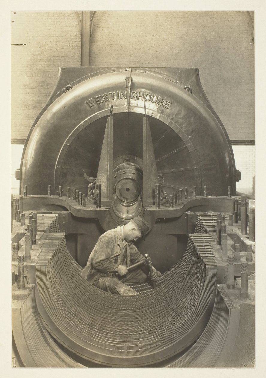 La turbina, centrale elettrica, New York City da Lewis Wickes Hine