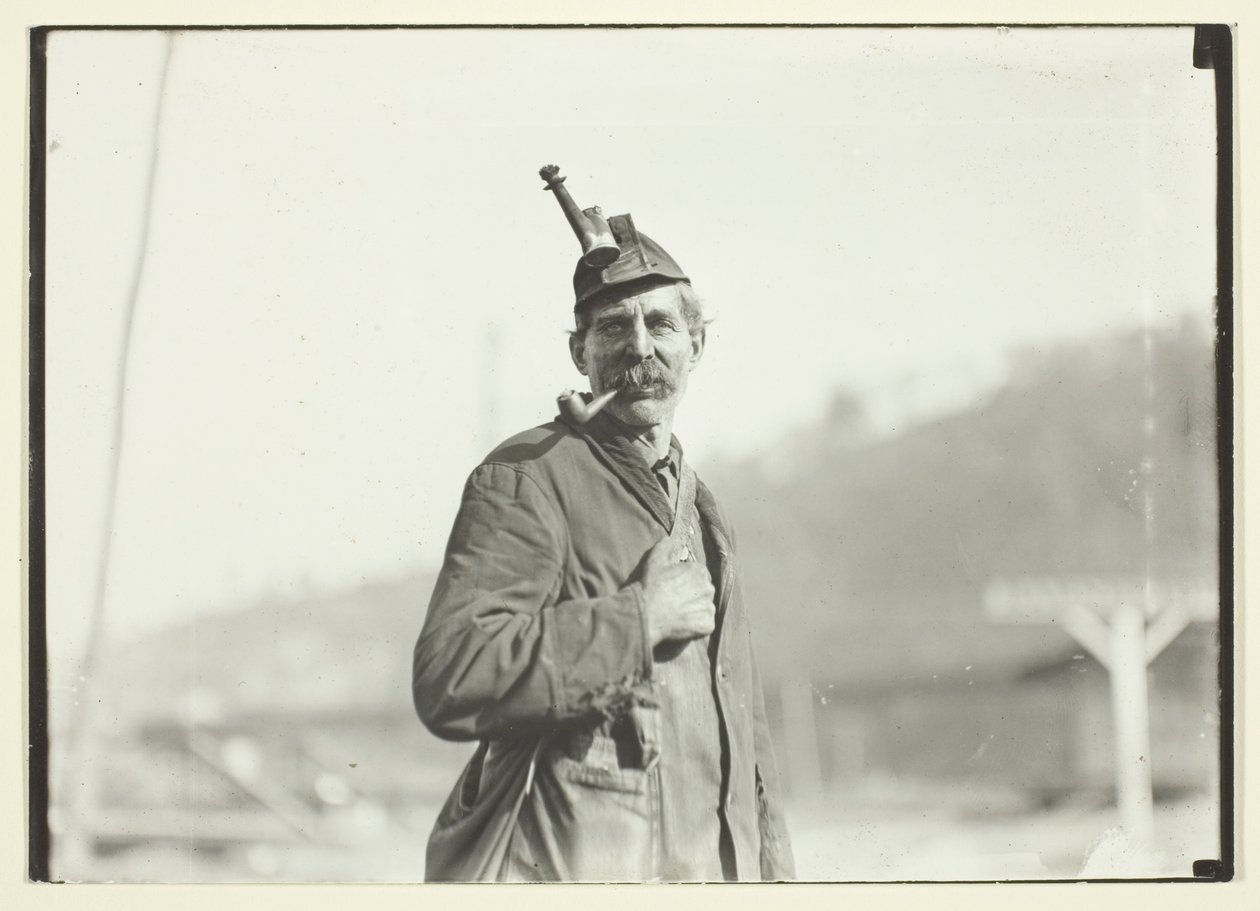 Minatore gallese, miniera della Virginia Occidentale da Lewis Wickes Hine