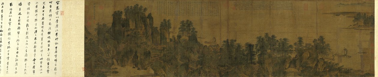 Scenari intimi di fiumi e montagne da Li Tang