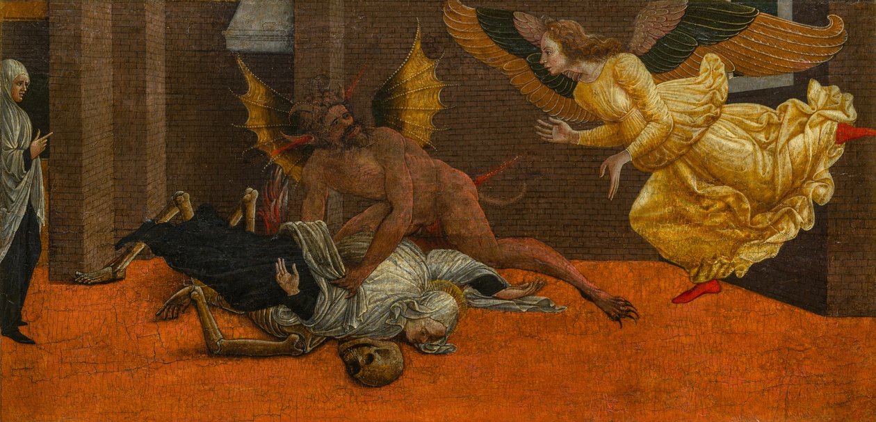 Santa Francesca di Roma tormentata da Satana da Liberale da Verona
