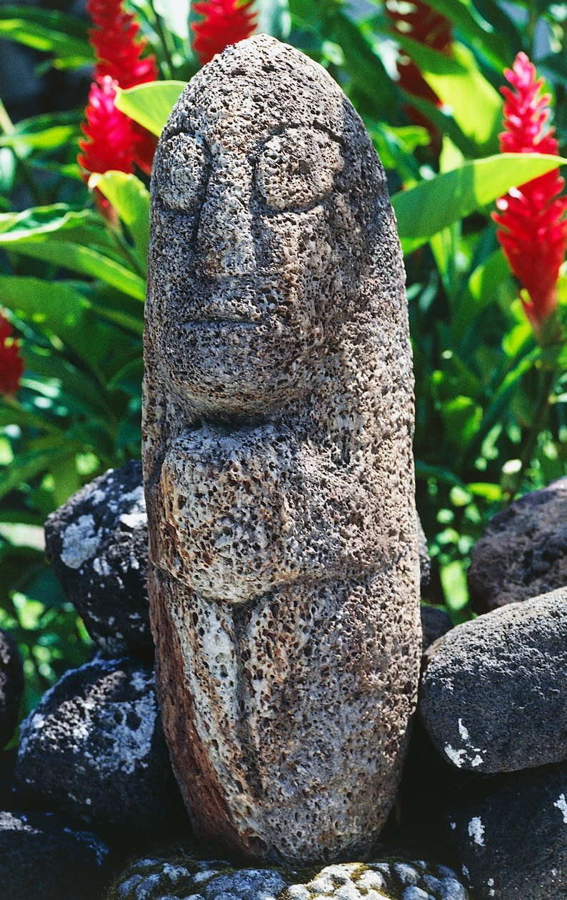 Scultura Tiki antropomorfa, Papeete, Tahiti da Unbekannt Unbekannt