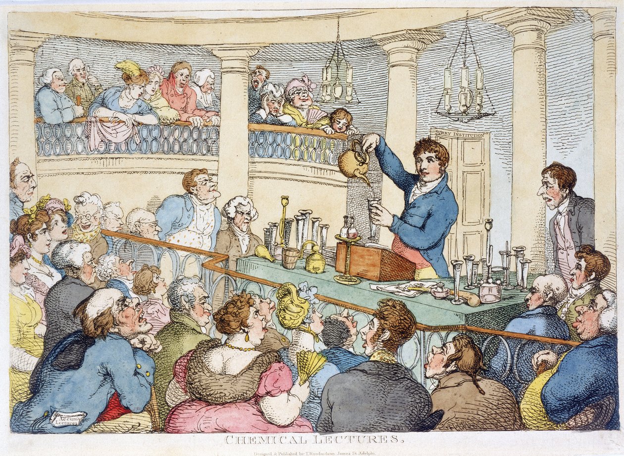 Lezioni di chimica, c 1810 da Unbekannt Unbekannt