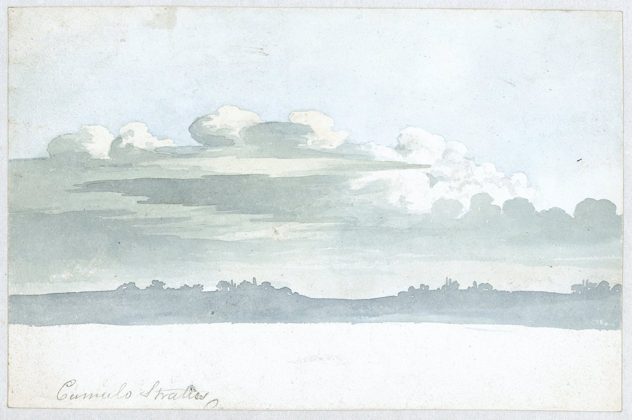 Studio delle nuvole di Luke Howard, c 1808-1811 da Unbekannt Unbekannt