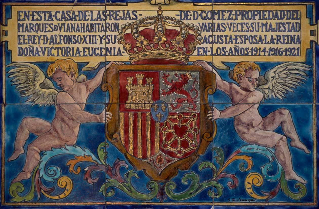 Stemma, dettaglio dal Palazzo di Viana, Cordoba, Andalusia. Dettaglio. Spagna. XX secolo. da Unbekannt Unbekannt