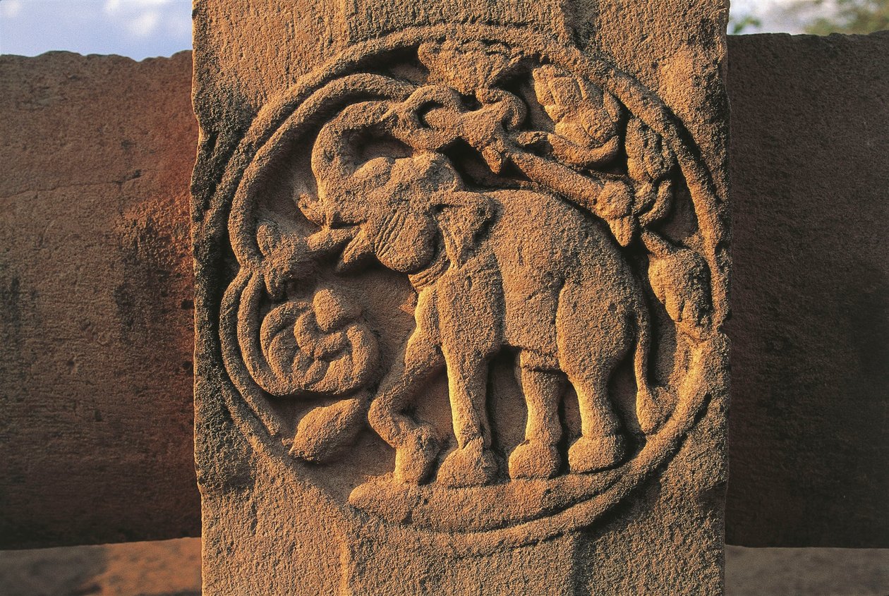 Elefante, rilievo sullo Stupa n. 2, Sanchi da Unbekannt Unbekannt