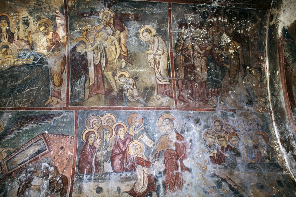 Affreschi nella chiesa di Metamorphosis tou Sotiros, Kefali, Creta, Grecia (foto) da Unbekannt Unbekannt