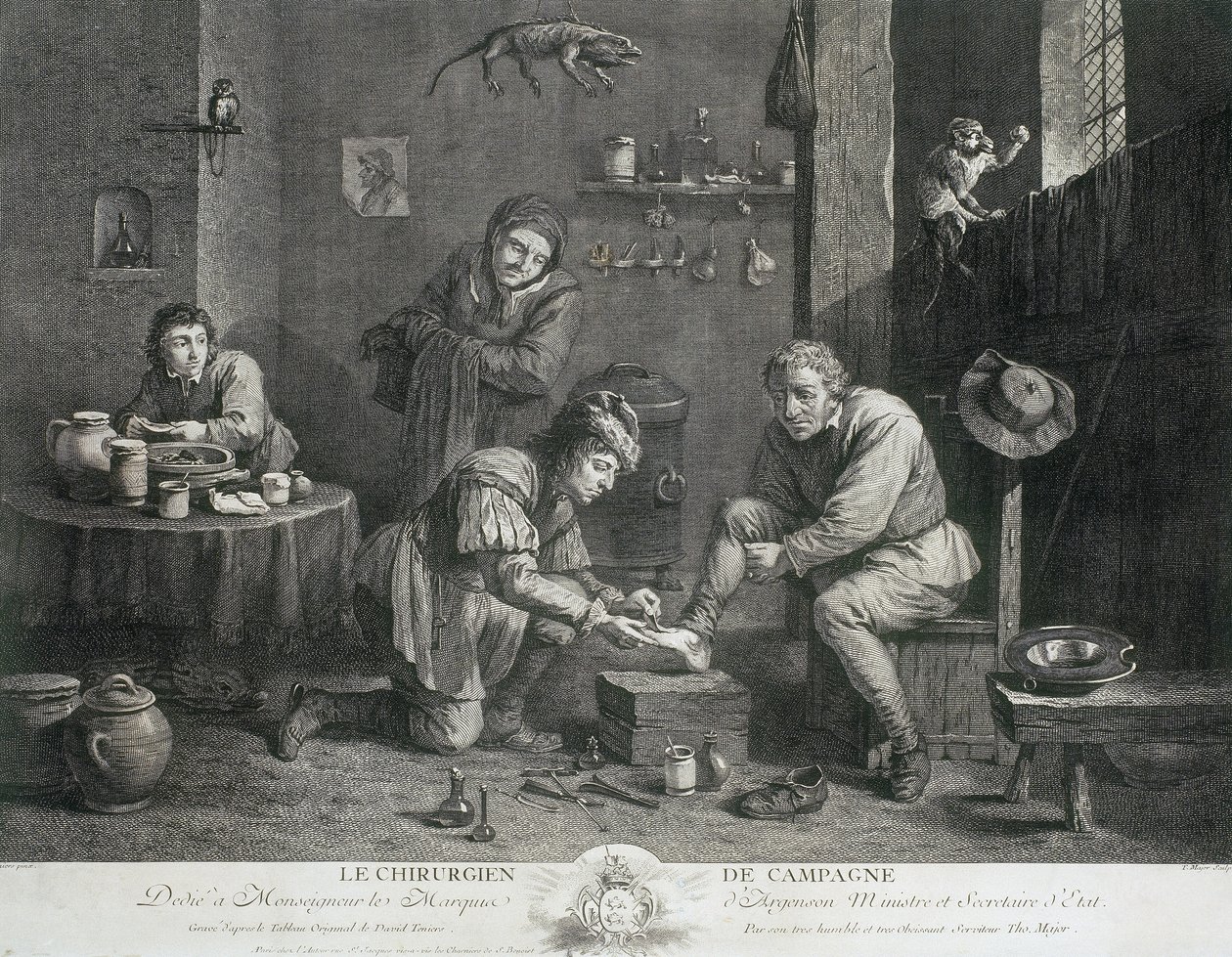 Medicina Generale Il chirurgo di campagna, c 1747 da Unbekannt Unbekannt