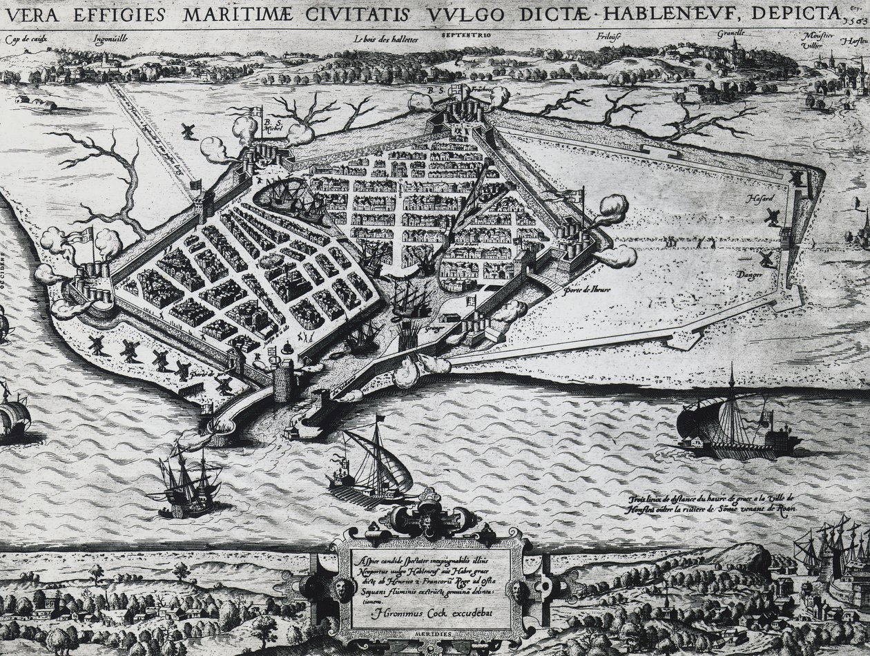 Mappa di Le Havre da Unbekannt Unbekannt
