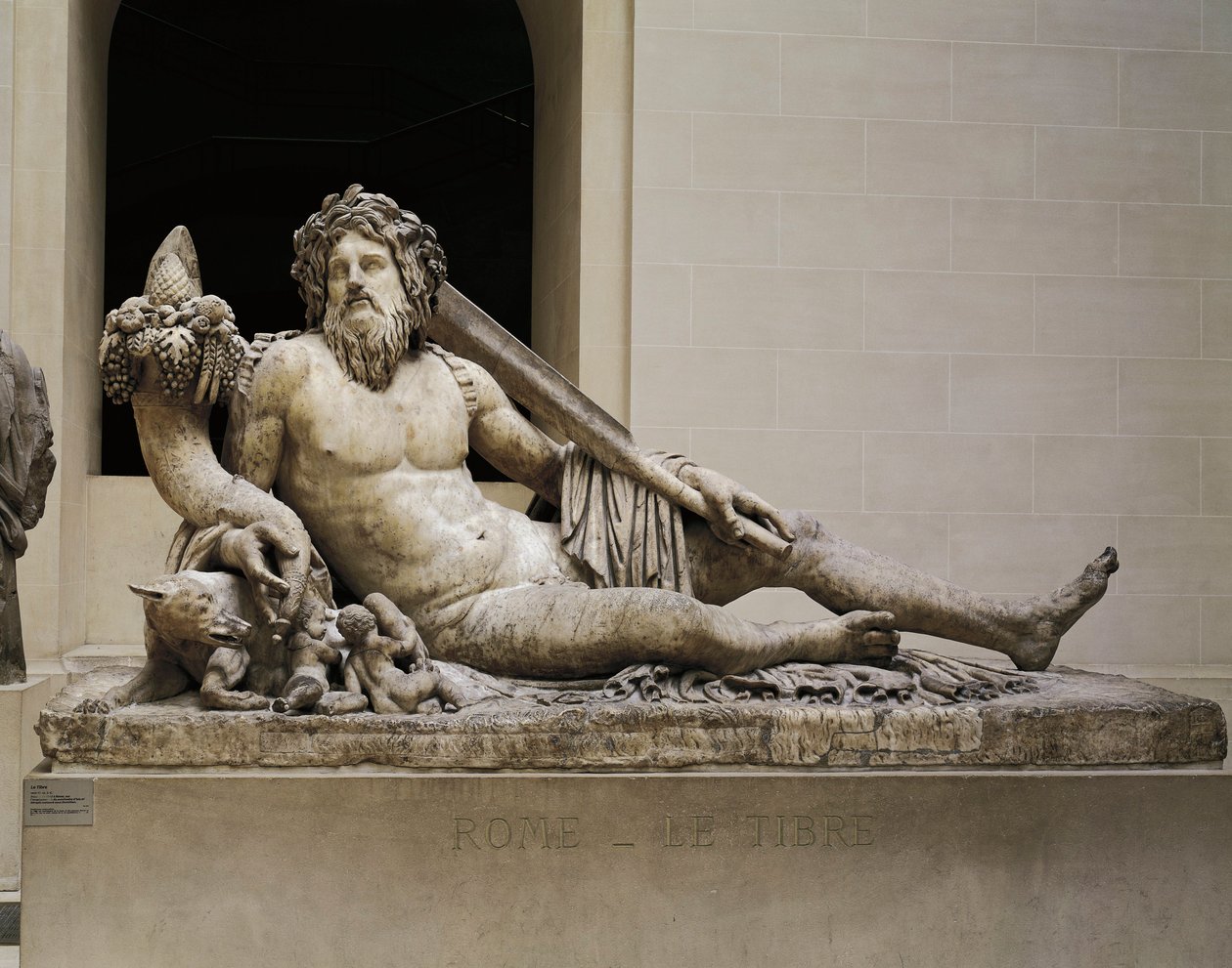 Statua in marmo rappresentante il fiume Tevere, Tempio di Iside e Serapide, Da Roma da Unbekannt Unbekannt