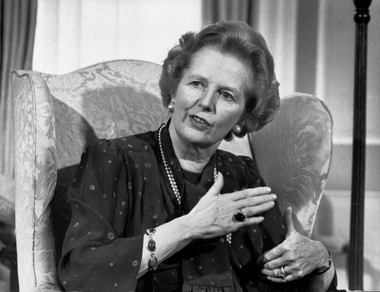Margaret Thatcher, politica britannica, aprile 1987 da Unbekannt Unbekannt