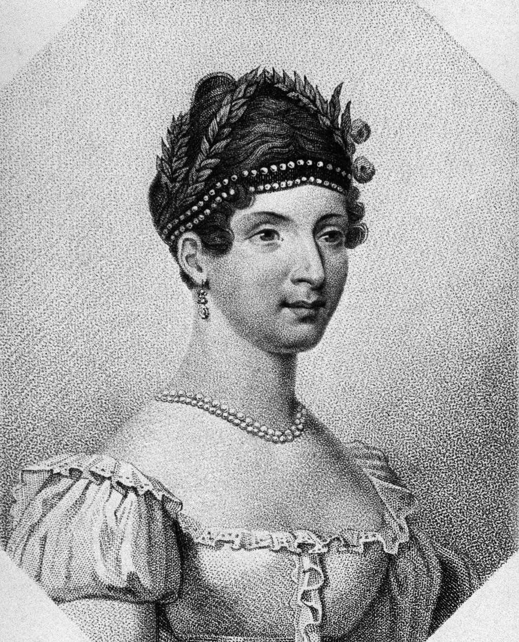 Ritratto di Angelica Catalani, soprano italiana, incisione da Unbekannt Unbekannt