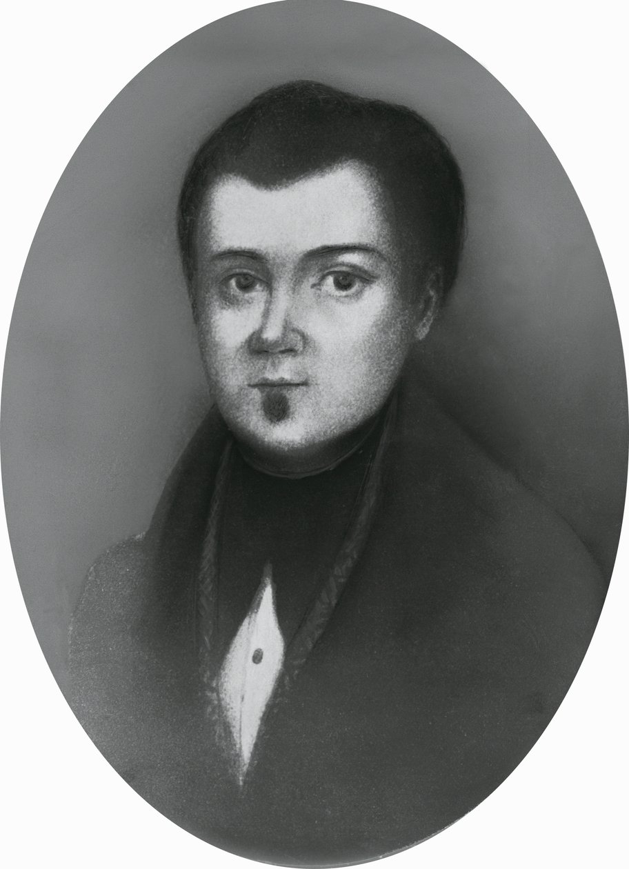 Ritratto di Jacopo Ruffini (1805-1833), medico e patriota italiano, incisione da Unbekannt Unbekannt