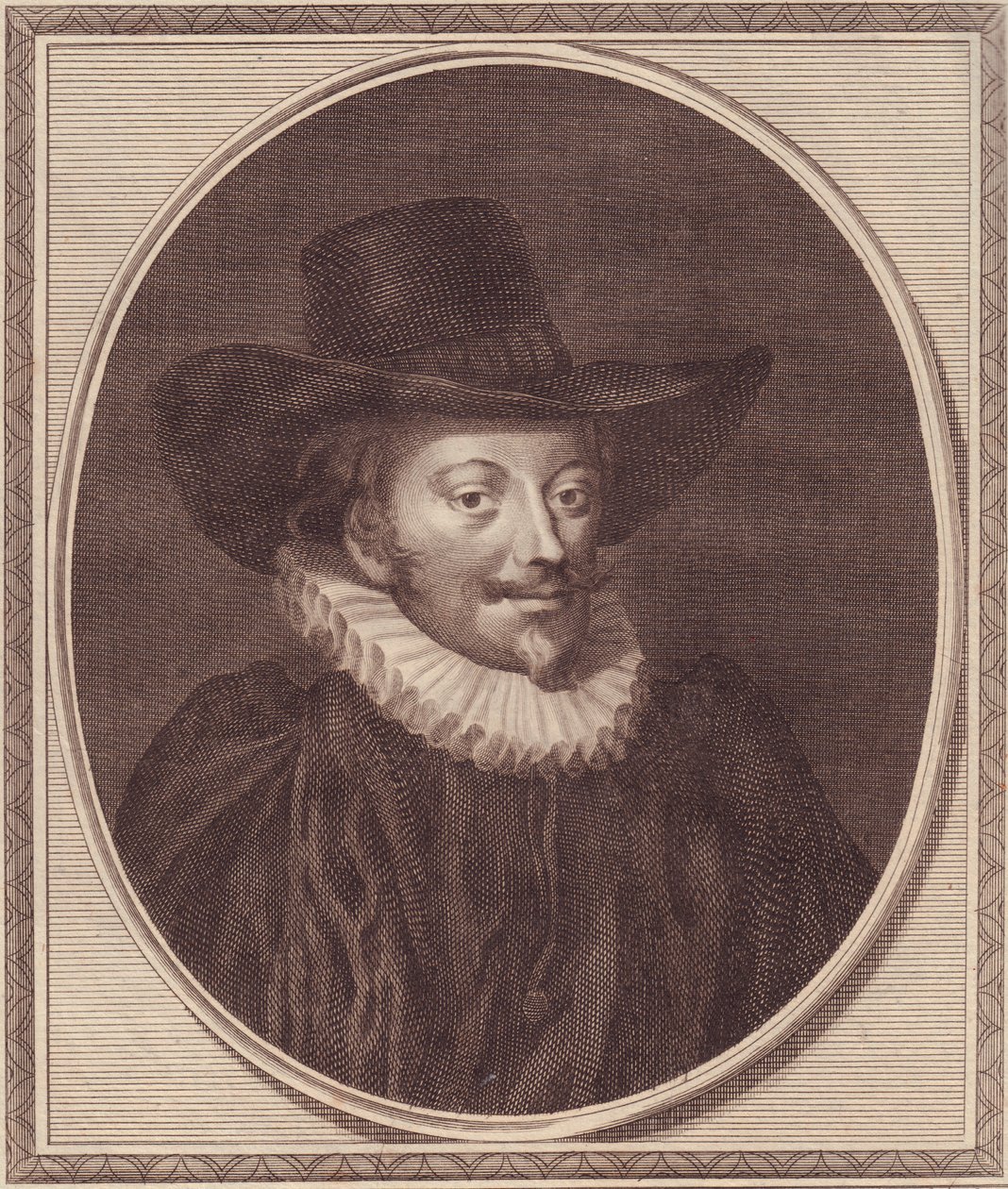 Ritratto di John Williams (1582-1650), Arcivescovo di York, incisione su rame di John Goldar (1729-1795) da Unbekannt Unbekannt
