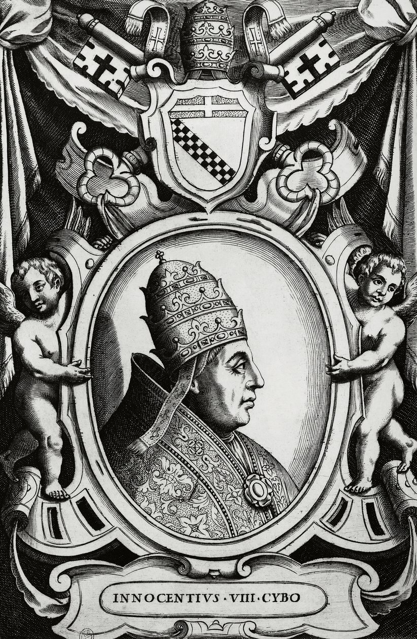 Ritratto di Papa Innocenzo VIII (Giovanni Battista Cybo) da Unbekannt Unbekannt