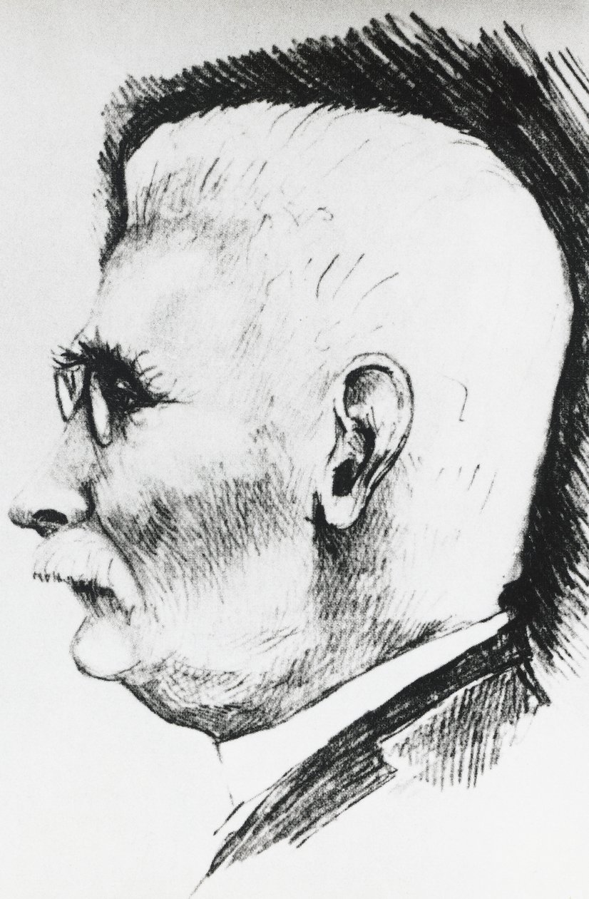 Ritratto di Henri Louis Le Chatelier (1850-1936), chimico e metallurgista francese, incisione da Unbekannt Unbekannt