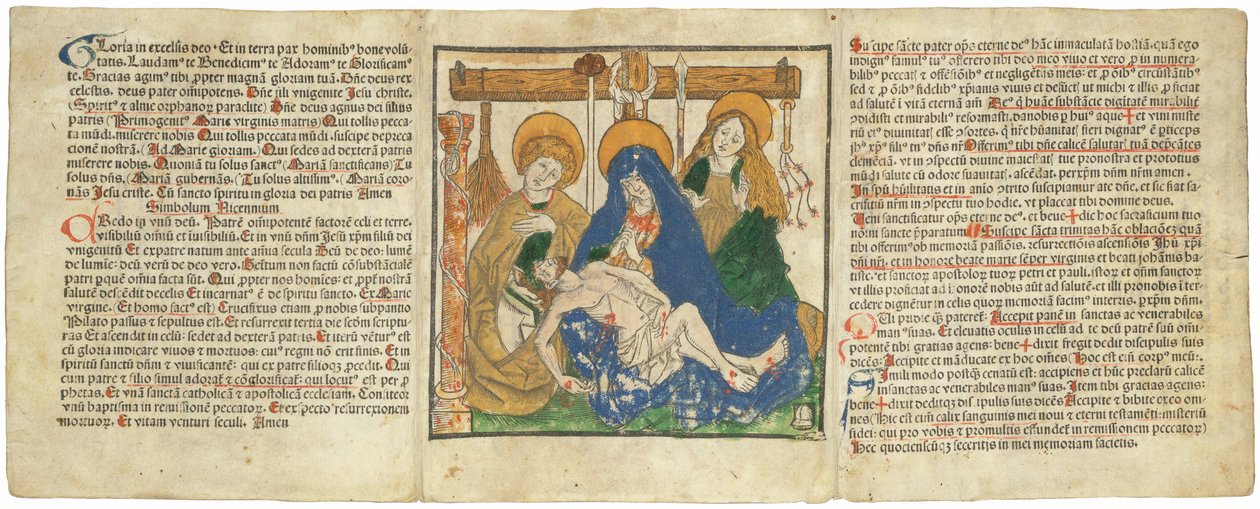 Una tavola canonica con una lamentazione da Lienhart Ysenhut