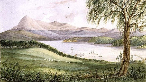 Twofold Bay, Nuovo Galles del Sud, c.1860 da Lieutenant George Austin Woods