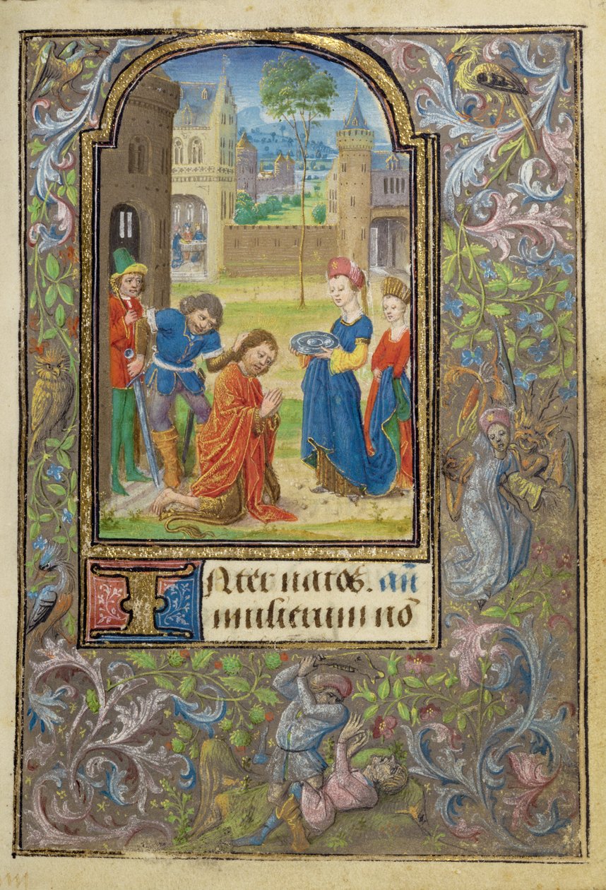 La decapitazione di San Giovanni Battista da Lieven van Lathem